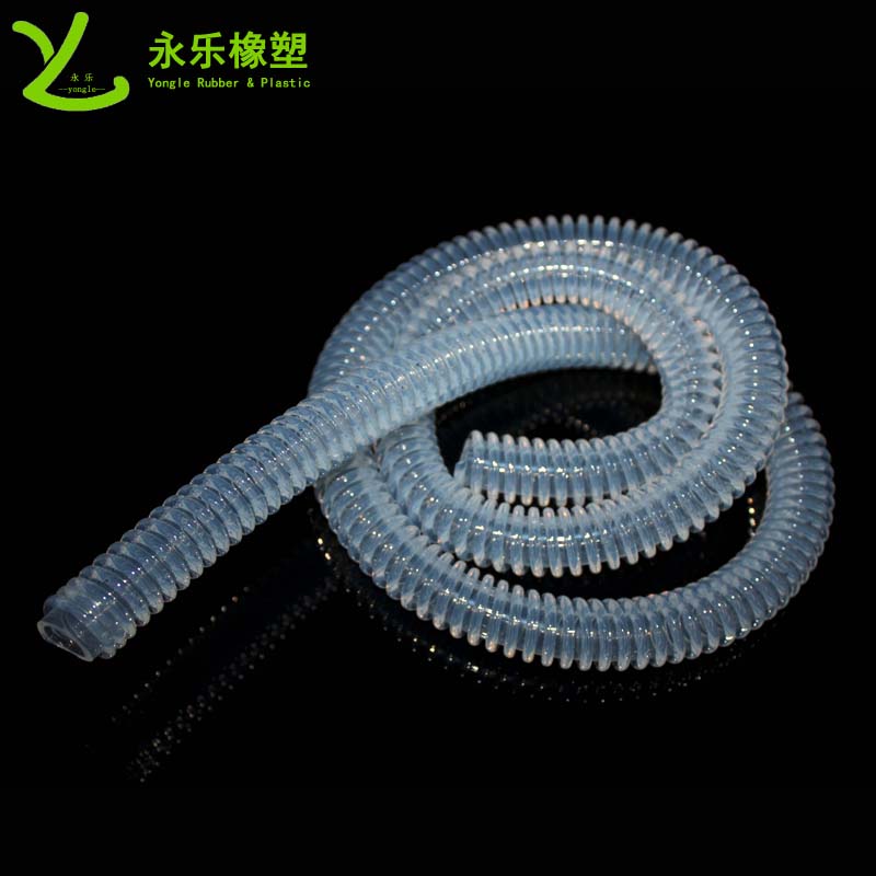 呼吸機硅膠波紋管,兒童硅膠呼吸回路,食品醫療硅膠螺旋回路管
