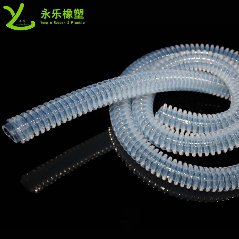 呼吸機硅膠波紋管,兒童硅膠呼吸回路,食品醫療硅膠螺旋回路管