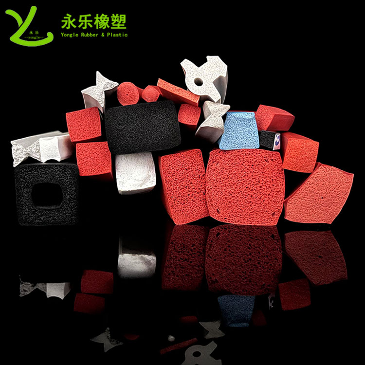 擠出發(fā)泡硅膠條，防水發(fā)泡硅膠條，耐高溫發(fā)泡硅膠條