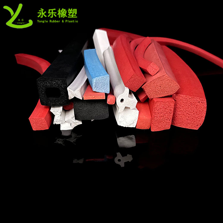 擠出發(fā)泡硅膠條，防水發(fā)泡硅膠條，耐高溫發(fā)泡硅膠條