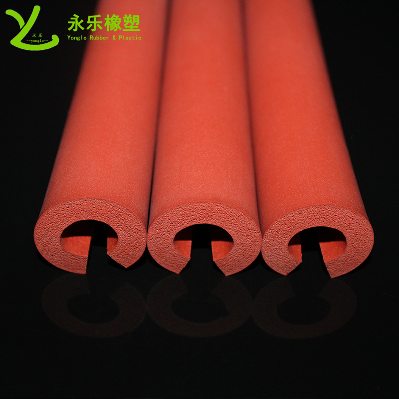 開(kāi)口發(fā)泡硅膠管，耐高溫發(fā)泡硅膠管，保溫發(fā)泡硅膠管，隔熱發(fā)泡硅膠管