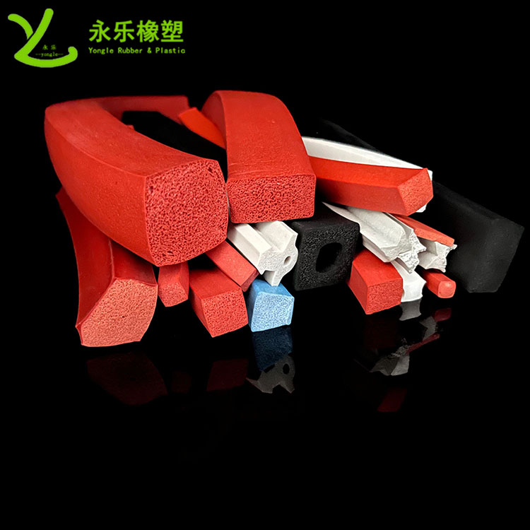 擠出發(fā)泡硅膠條，防水發(fā)泡硅膠條，耐高溫發(fā)泡硅膠條
